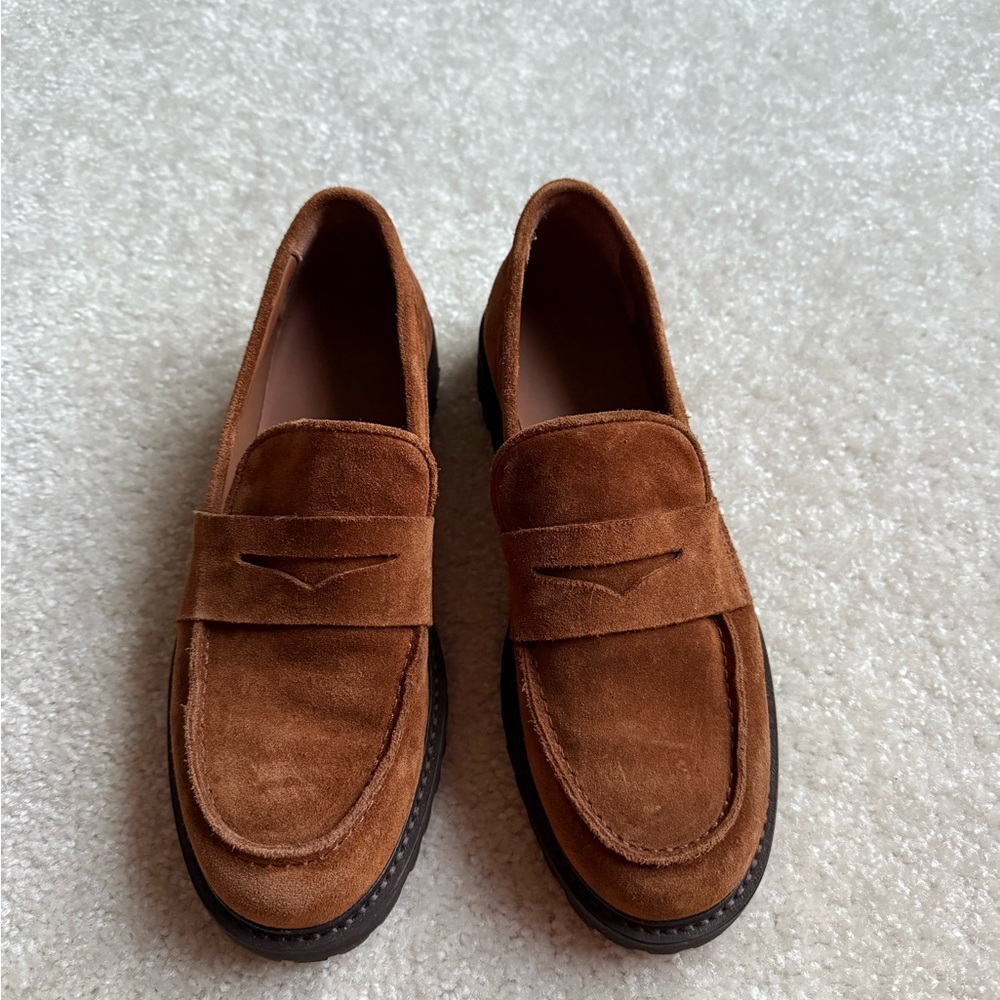 Thursday Brown Suede Loafers